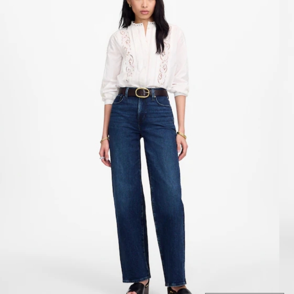 NWT Madewell Perfect Wide Leg Jean NS895 Size 26